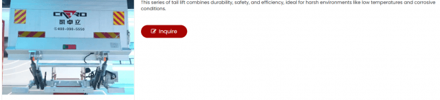 Enhancing Cold Chain Logistics Efficiency with the Low-Temperature Tail Lift