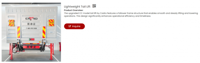 Enhancing Vehicle Efficiency and Loading Safety with the Lightweight Tail Lift