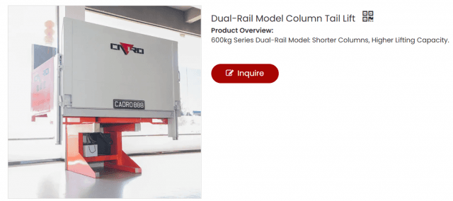 Enhancing Logistics Efficiency with the Dual-Rail Model Column Tail Lift: A Comprehensive Guide